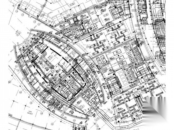 [广东]6万平剧场剧院空调系统施工图（座椅下送风 机房详... 建筑暖通