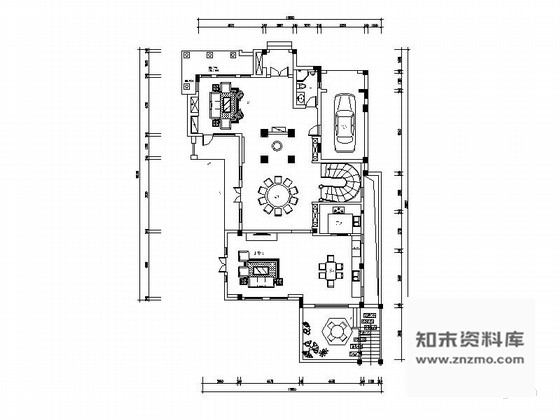 施工图苏州独栋豪华双层别墅室内装修施工图含效果