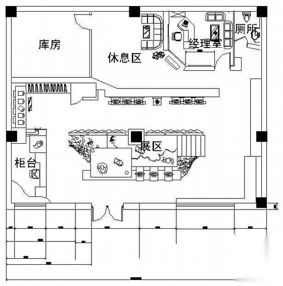 某服装专卖店装饰图纸