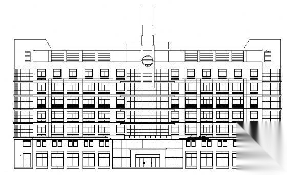 某消防队办公楼建筑图