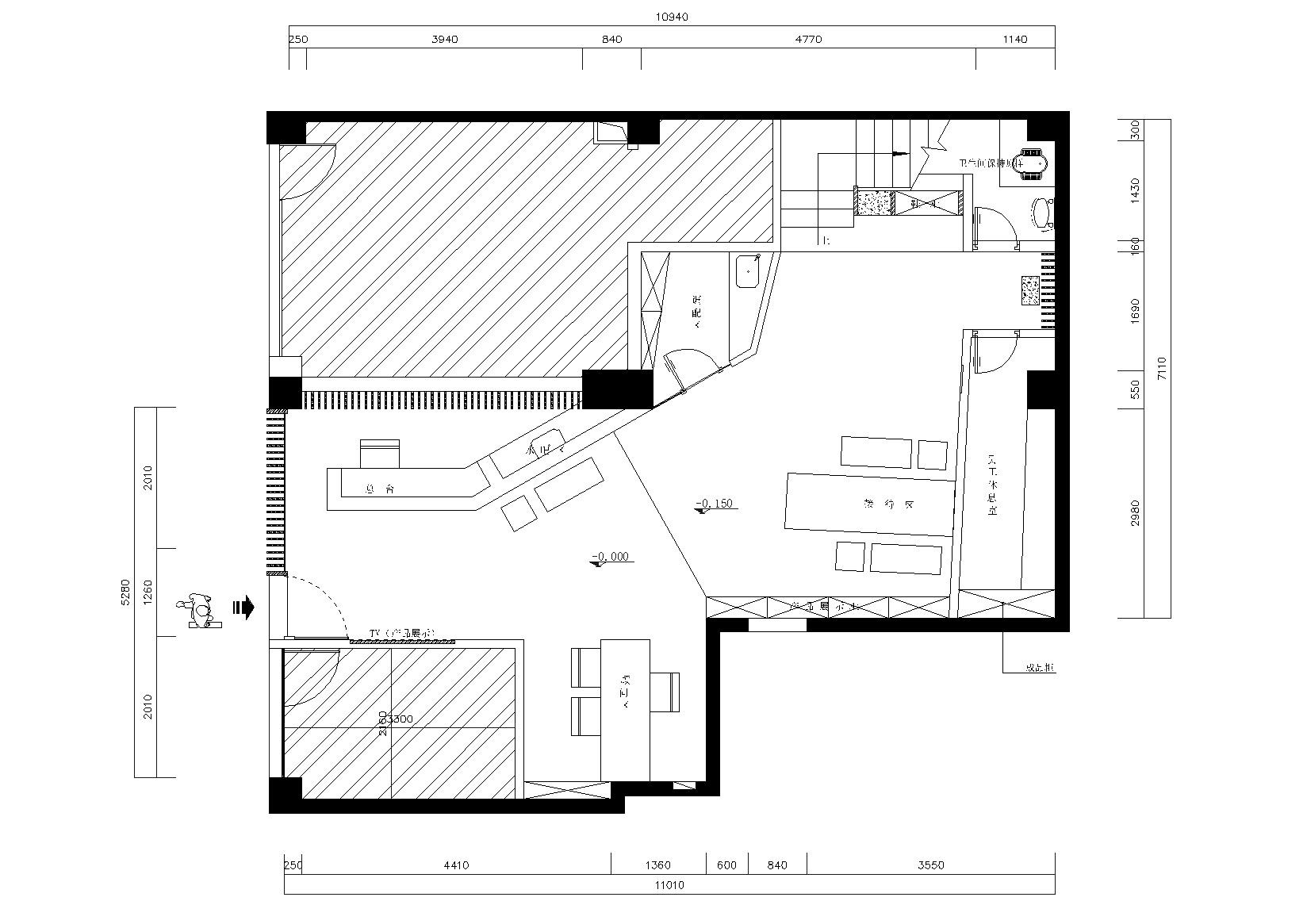 [厦门]澜馨美容美发沙龙中心施工图+实景图