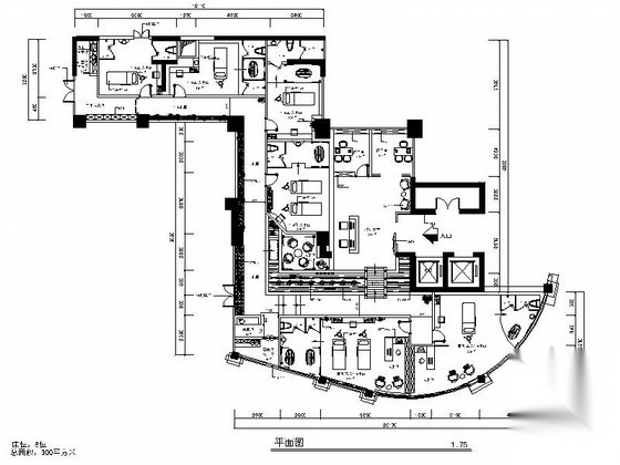 [陕西]美容养生新中式风格会所室内装修施工图（含效果）