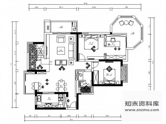 施工图上海精品名师设计典雅新中式风格别墅装修施工图含实景