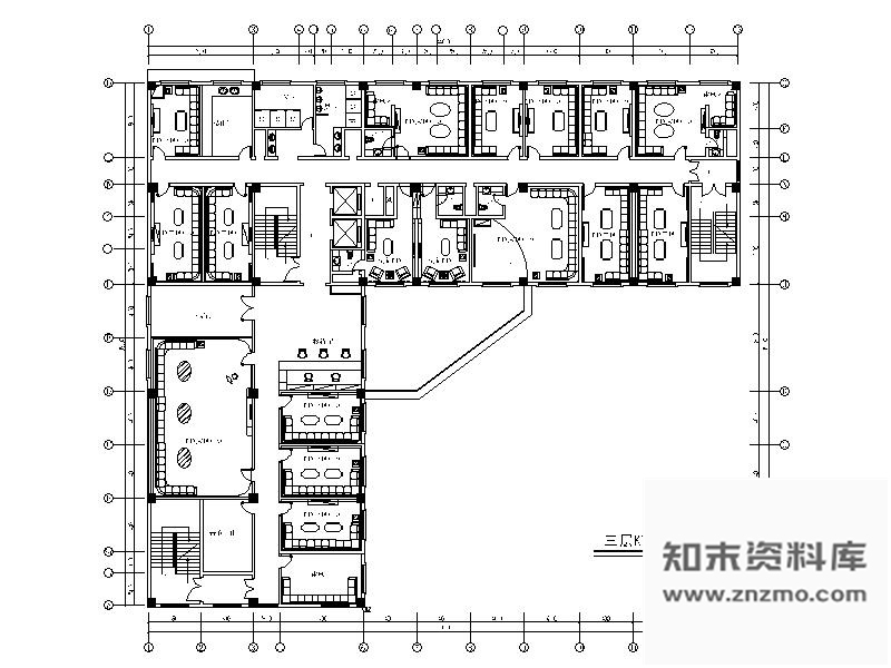 施工图某三星级酒店KTV室内装修图