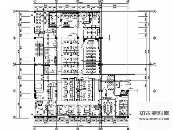 施工图多种办公室空间设计图