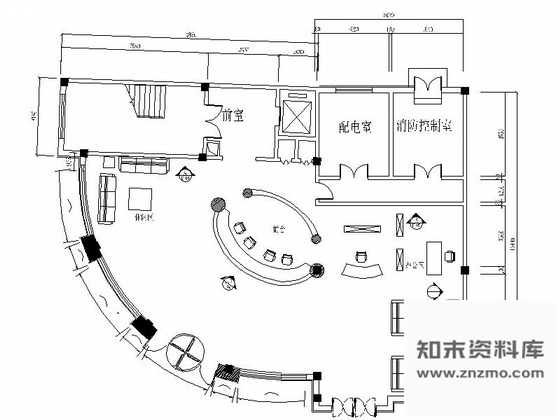 施工图内蒙古经典酒店大堂室内装修图含效果