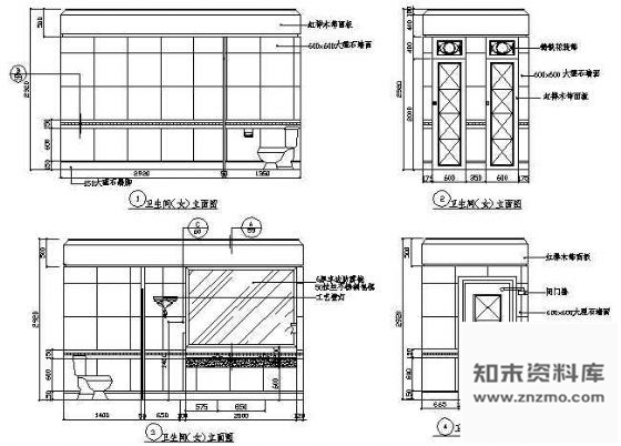 图块/节点卫生间立面图