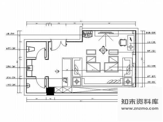 施工图北京国际时尚KTV包厢室内施工图