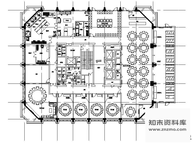 施工图某银行大厦北楼办公楼改造室内装修图