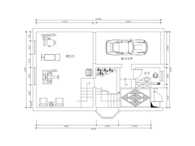 [深圳]白金瀚熊先生别墅施工图+文本效果图