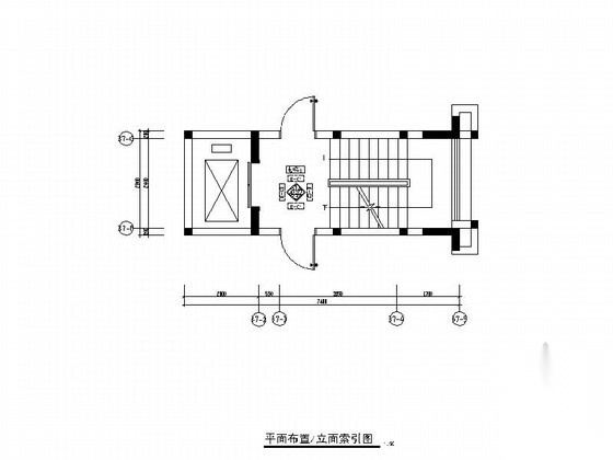 [广东]佛山某高档小区标准层电梯间装修图