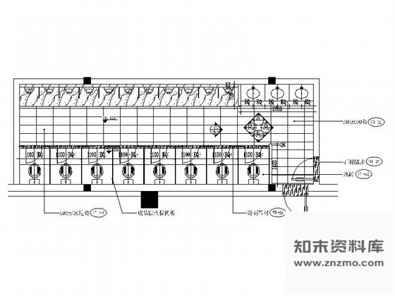 施工图佛山某国际电影城男卫生间施工图