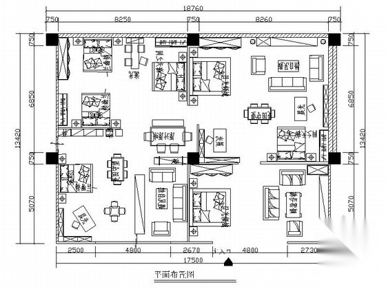 251㎡巴厘岛风情家具专卖店室内装修图