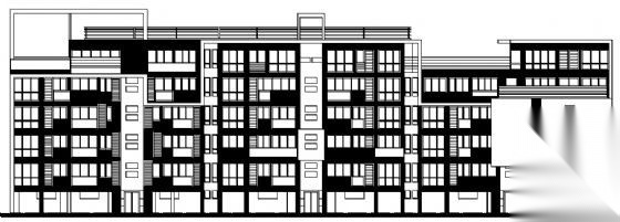 东部花园洋房8栋住宅楼建筑施工图