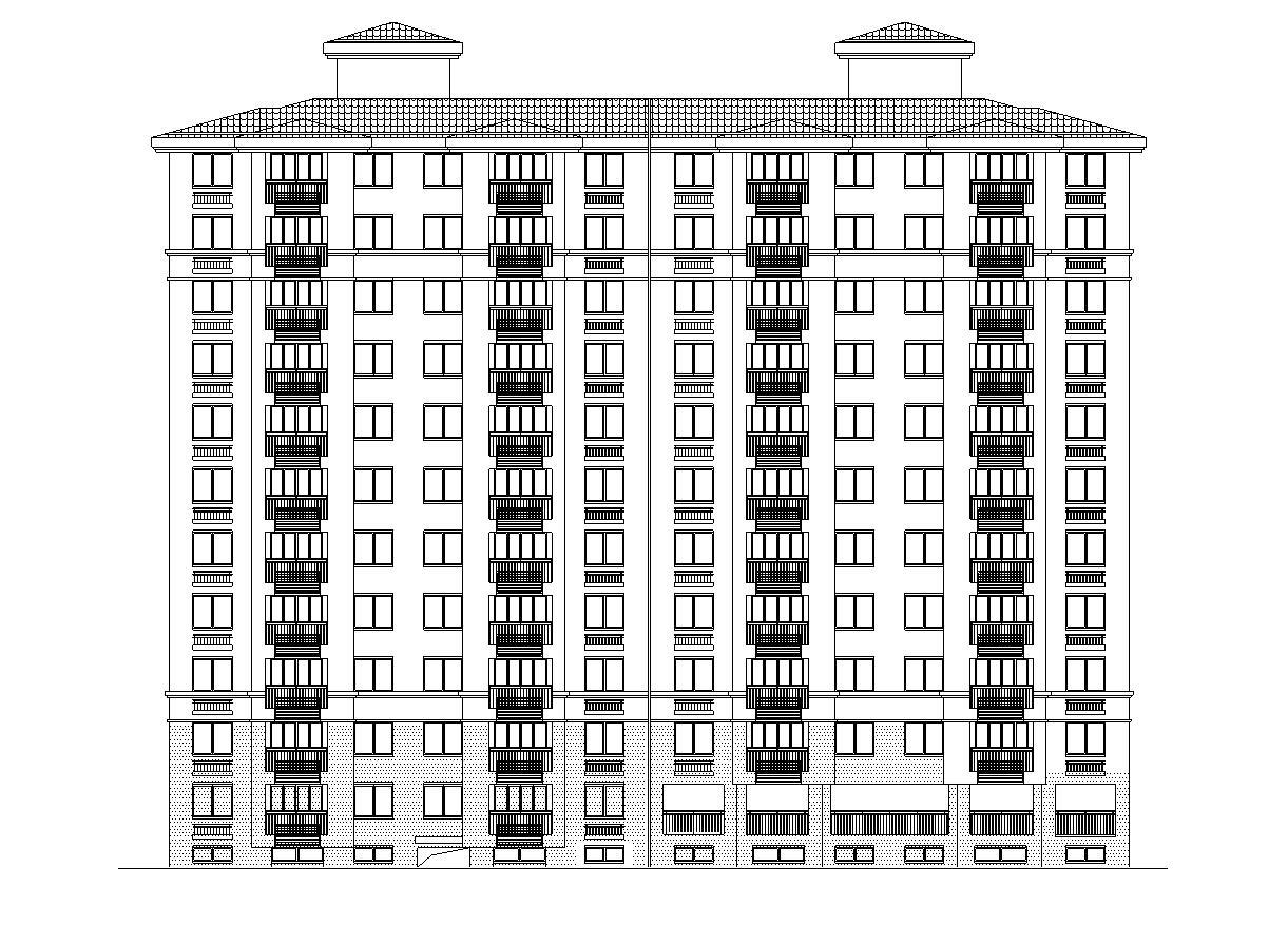 现代风安置房住宅建筑施工图（2019|11栋）