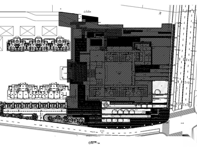 [上海]青浦徐泾万科天空之城居住区红线外景观施工图设...