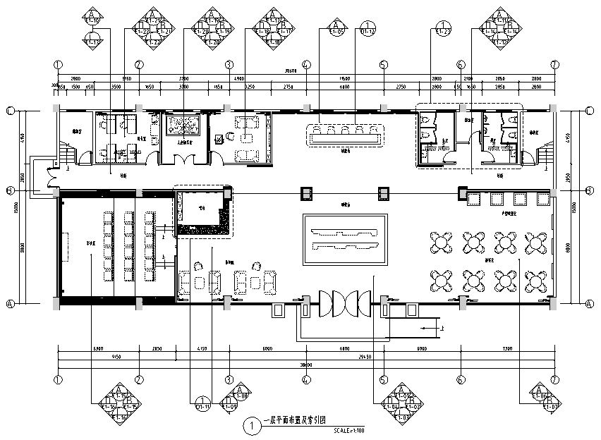 新新水岸帝景国际星城售楼处空间设计施工图 附效果图