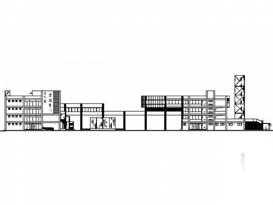 [课程设计]大学生活动中心建筑方案图