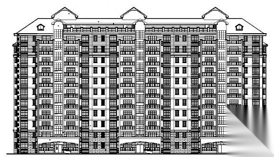 某十一层住宅楼建筑方案图