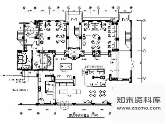 施工图美式红酒专卖综合吧室内装修图含效果