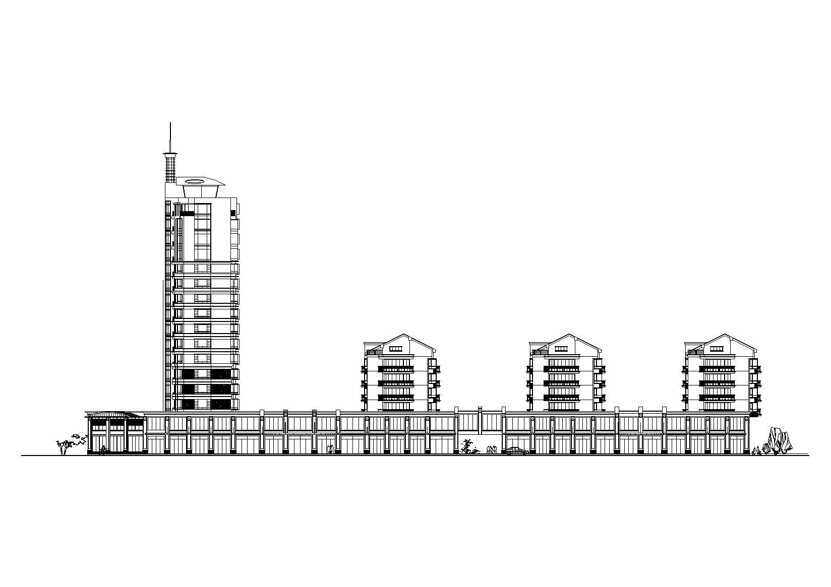 [江苏]京润国际花园居住区住宅建筑方案图