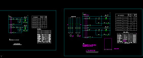电机一用一备二次接线图CAD图纸