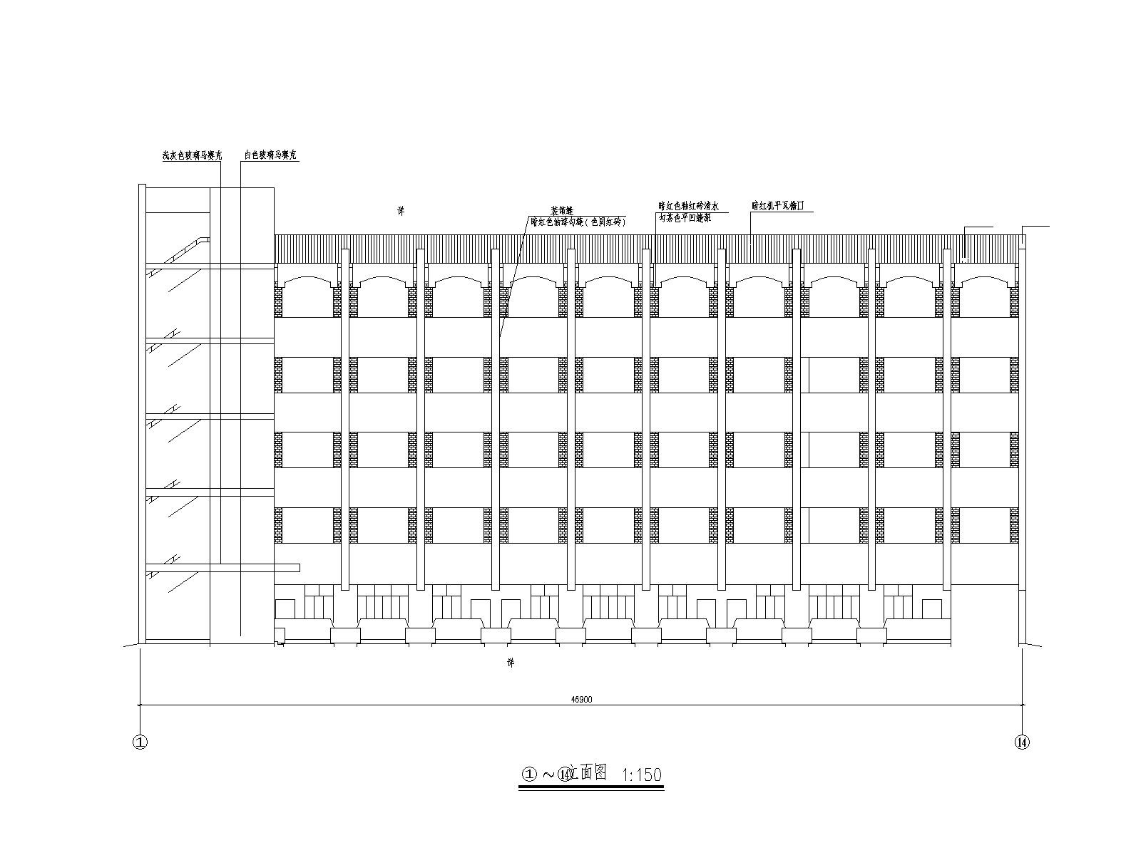 集美大学教学楼全套建筑设计图纸