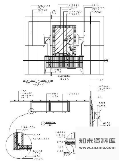 图块/节点梳妆台详图Ⅰ 家具节点