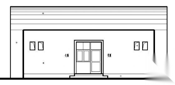 某A型城市公厕建筑方案图