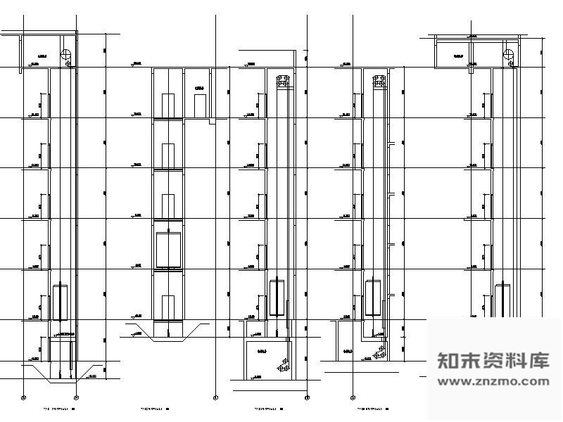 图块/节点客货电梯井道大样图