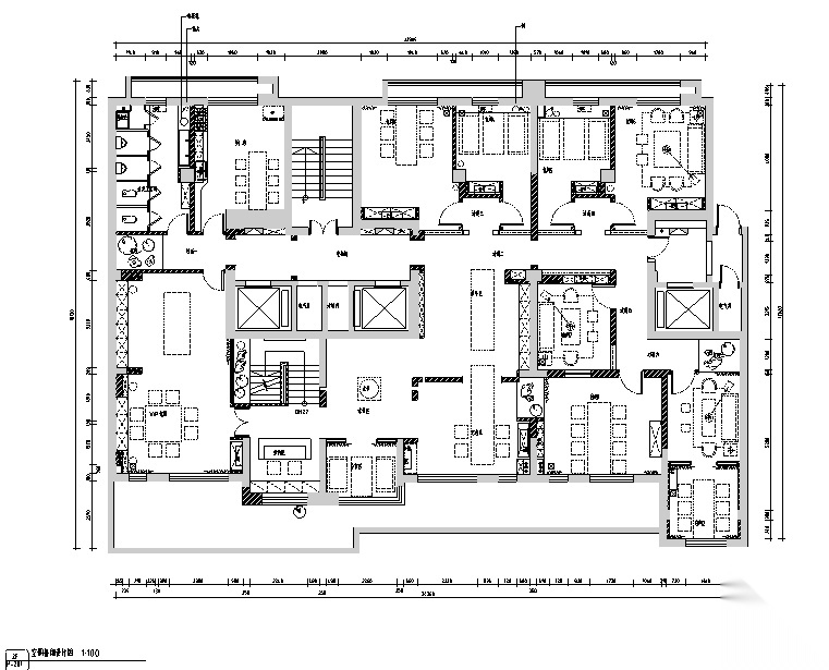 [新疆]东方禅意品茗茶室空间设计施工图（附效果图）