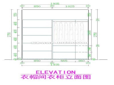 衣柜 平面图块