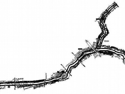 某河道景观建设工程给水图纸 休闲景观