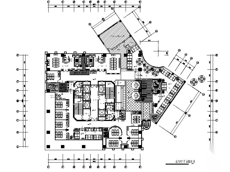 [重庆]欧式风格西餐厅设计CAD施工图（含效果图）