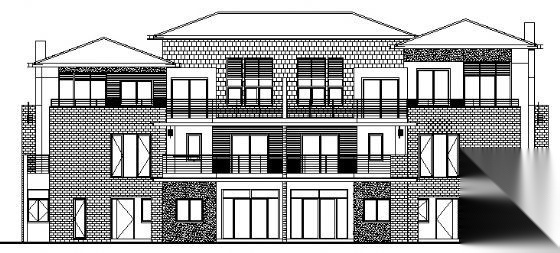 万科丹堤A区2号别墅建筑施工图