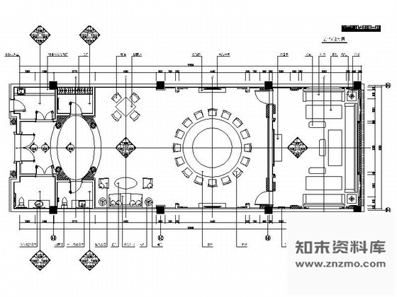 施工图高级会所C型VIP包房装修图