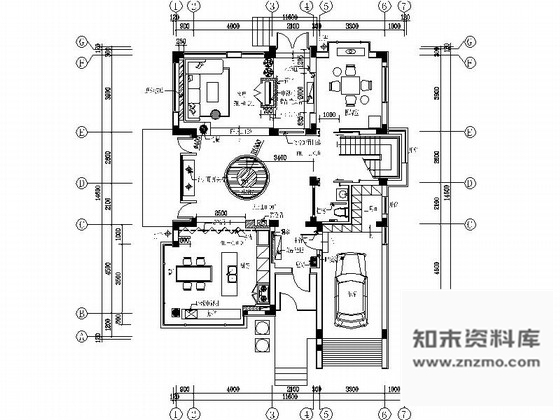 施工图苏州水岸社区典雅新中式三层别墅装修施工图