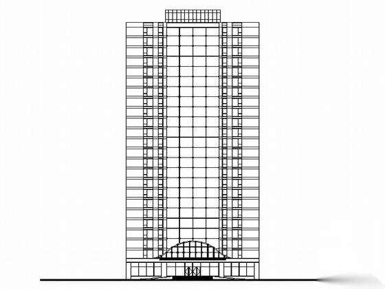 [北京市]某嘉园小区二十四层住宅楼及地下车库施工图建筑...