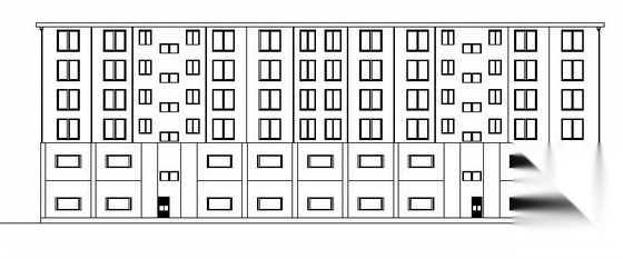 成都某六层底框住宅建筑施工图