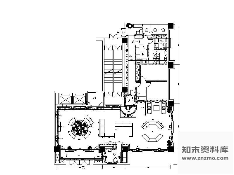 某展示中心平面图