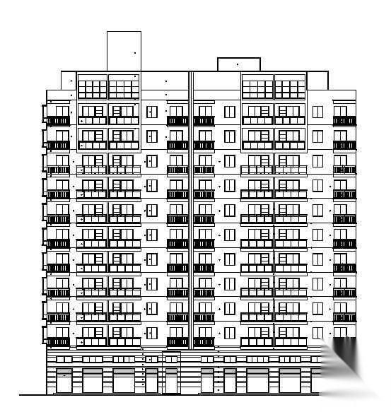 [深圳]某住宅区二期商住楼建筑结构施工图