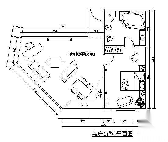 某一居室装修施工图