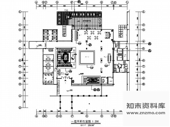 施工图湖南某时尚商务会所公共部分室内装修施工图