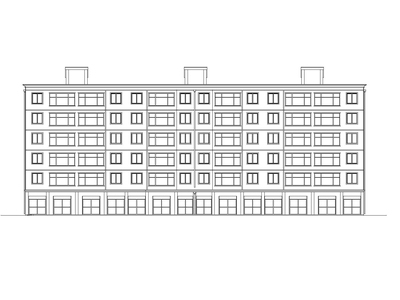 某六层商住（底商）住宅楼建筑施工图