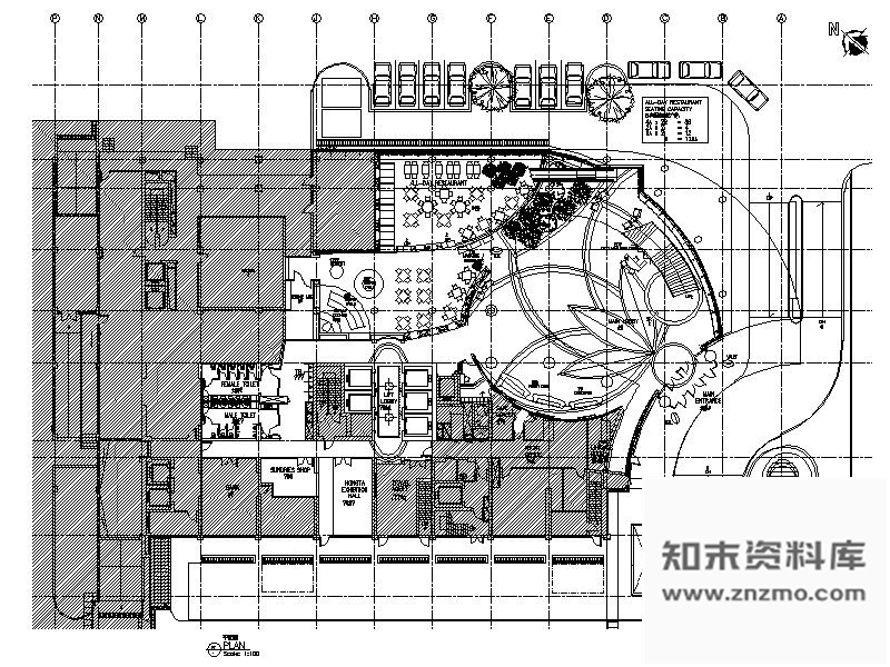 施工图上海某知名大酒店客房室内装修图