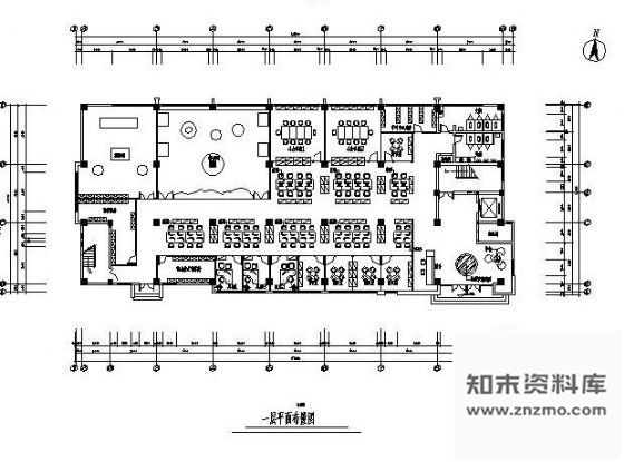 图块/节点办公空间平面设计图