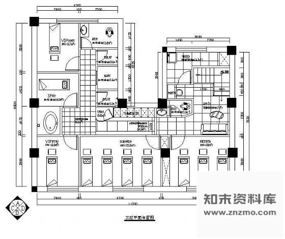 施工图某美容院全套装修图