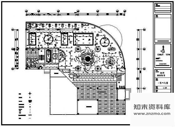 图块/节点XXX饭店天花图