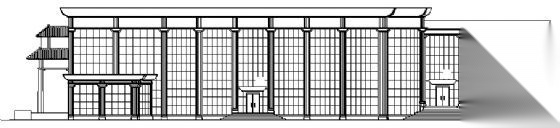 某县政府二层会堂建筑施工图