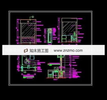 银行贵宾现金柜台详图 柜类